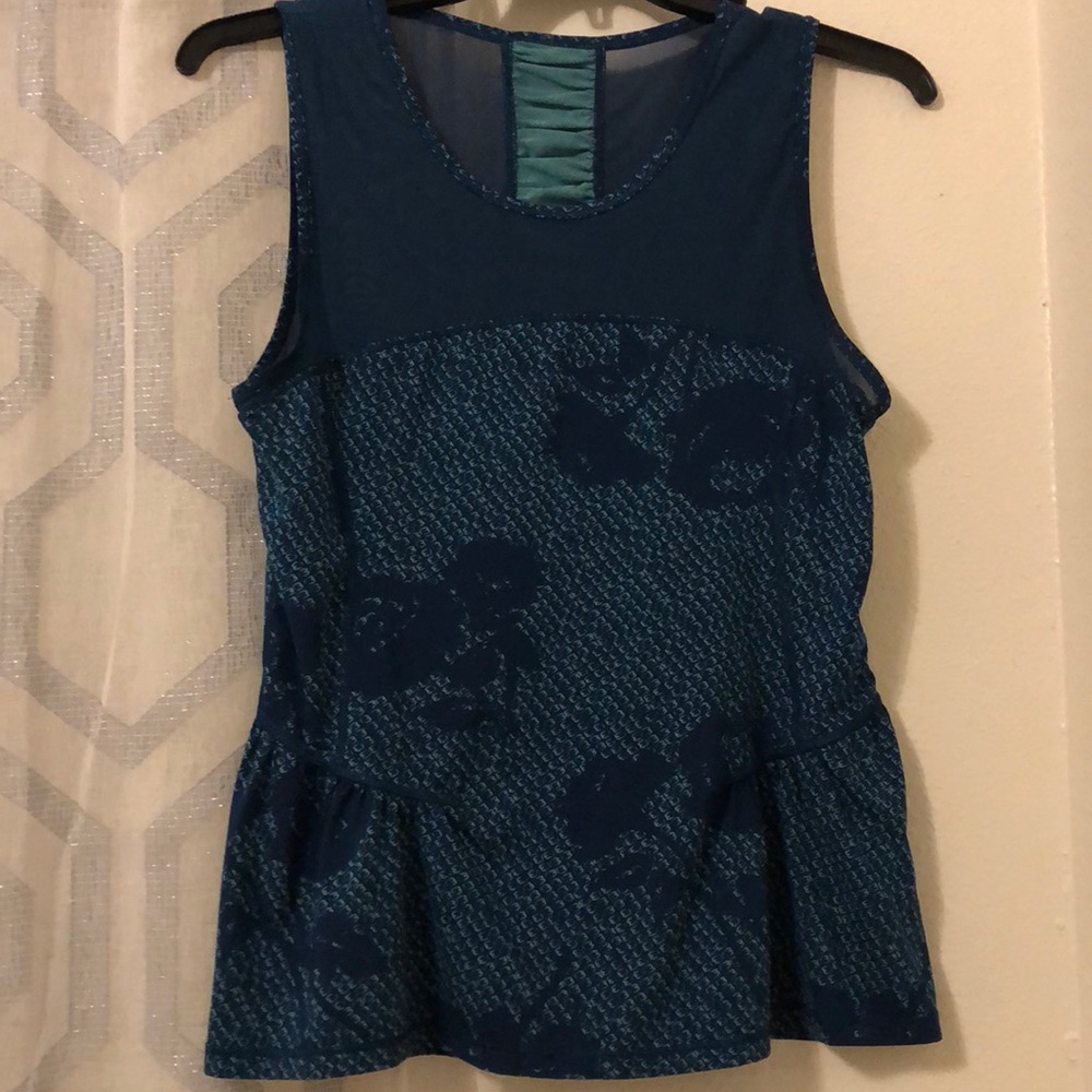 Blue Active wear Top size L | American Eagle